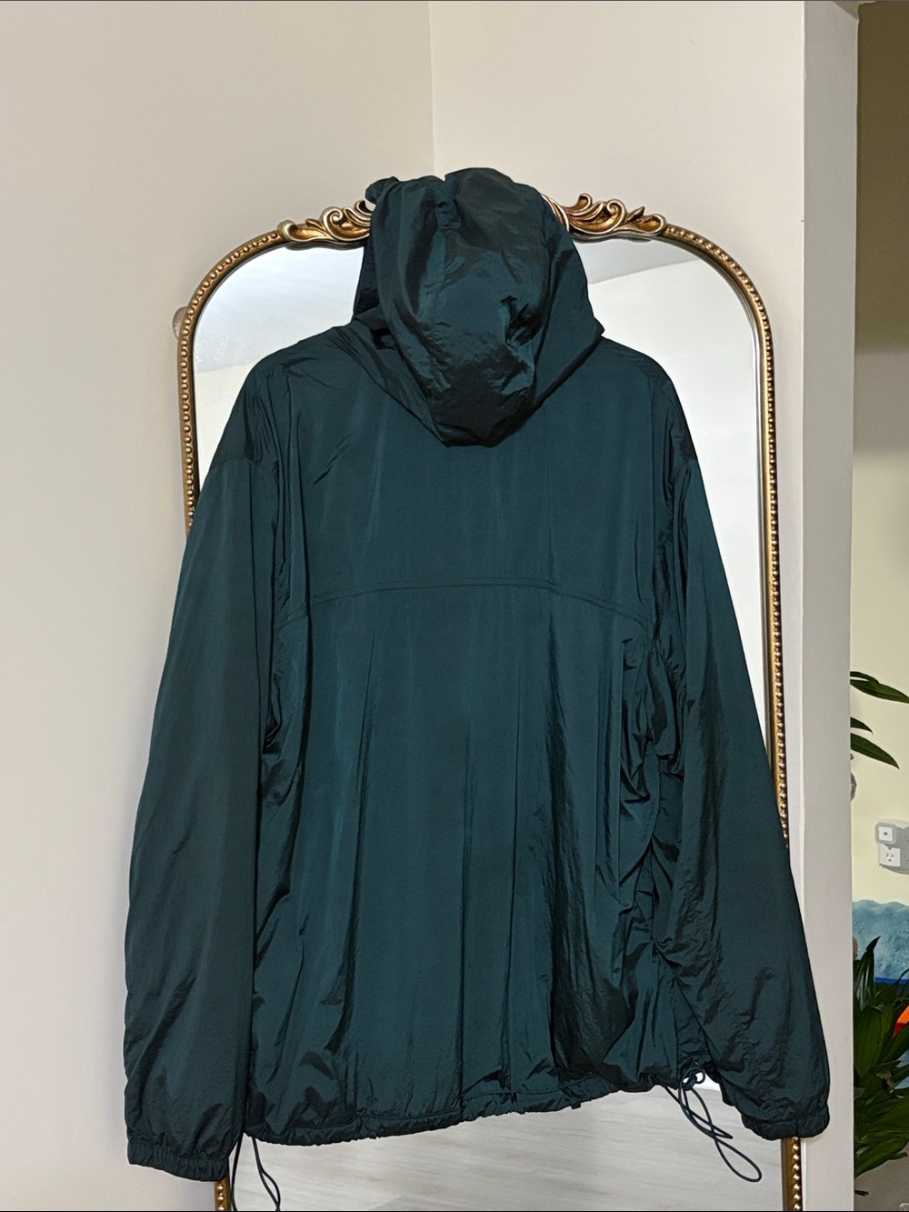Old Navy Dark Green Hooded Windbreaker Jacket XXL - Picture 2 of 3